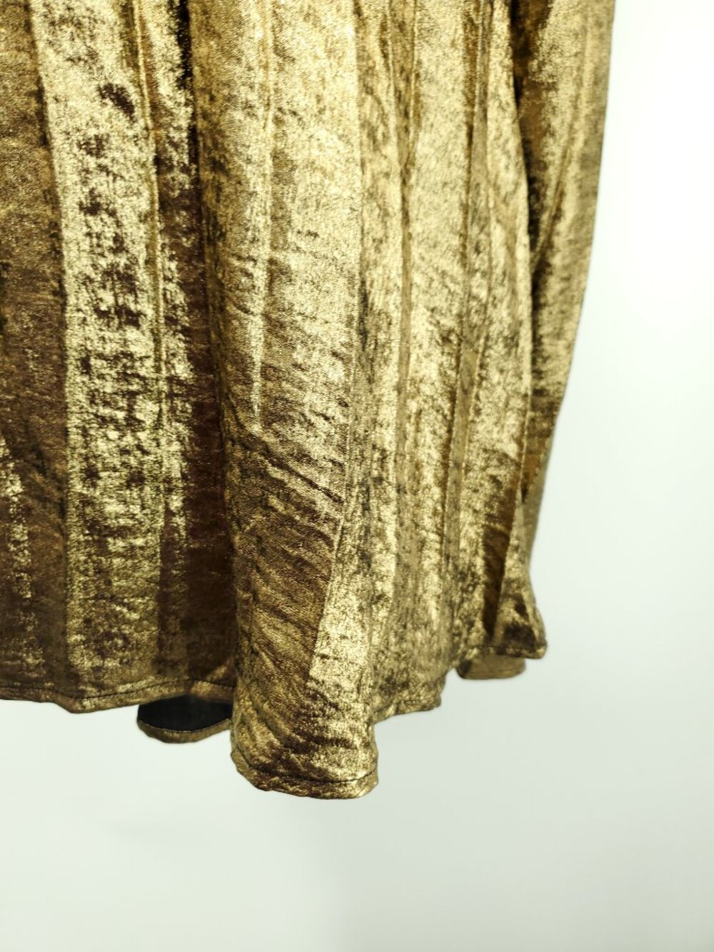 Lulus Gelsey Gold Lurex Pleated Halter Shift Maxi Dress L - Picture 14 of 16